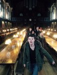 Max á la Harry Potter, ergriffen vom Fanfieber im großen Speisesaal des Balliol College in Oxford. (Foto: SMMP/Wenning)